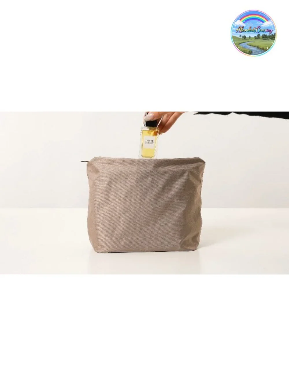 Top Layer Cowhide Leather Tote Bag with Removable Pouch & Two Straps